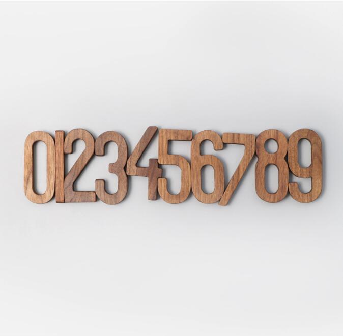 Walnut Wall Decorative Letters & Numbers – Minimalome